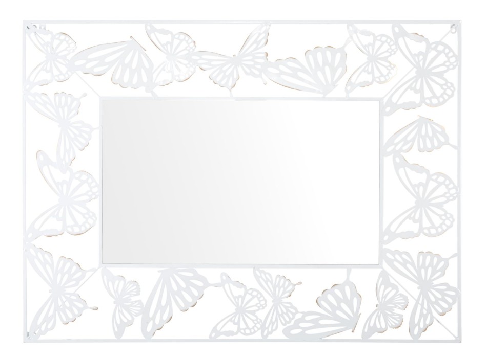 WHITE BUTTERFLY MIRROR