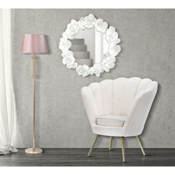 WHITE FLOWER MIRROR