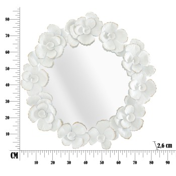 WHITE FLOWER MIRROR