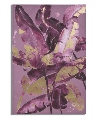 DARK LEAVES PAINTED PRINT