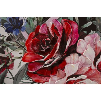 LADY FLOWER PAINTED PRINT -A-