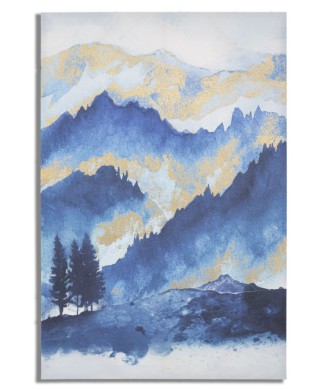 MOUNTAIN TREE PAINTED PRINT