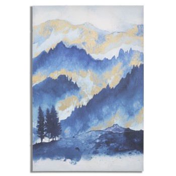 MOUNTAIN TREE PAINTED PRINT