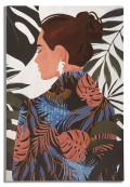 PAINTING PRINT LADY JUNGLE -B- 80X2,8x120