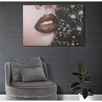 PRINT ON CANVAS BEAUTIFUL LIPS