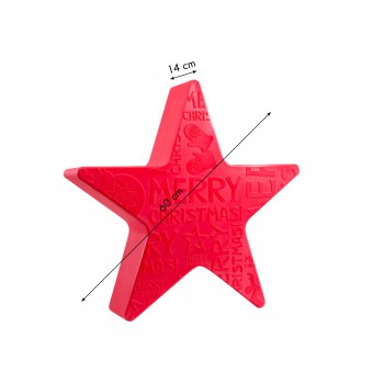 Luminous Star Merry Christmas 60 cm 32493W 8 Seasons Design