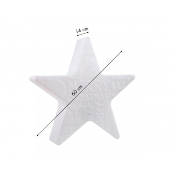 Luminous Star Merry Christmas 60 cm 32493W 8 Seasons Design