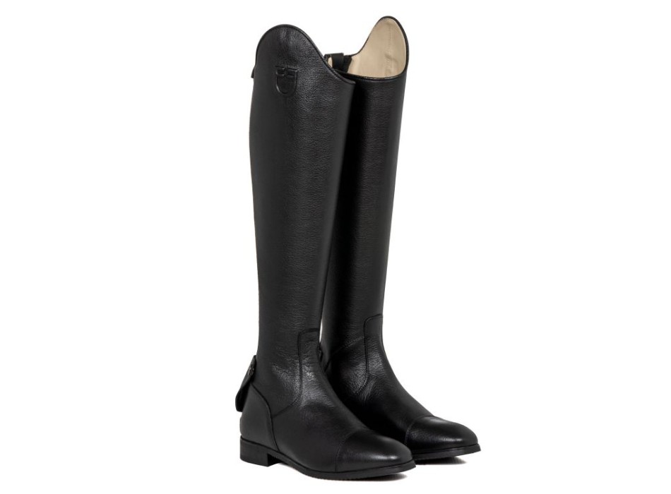 Unisex boots in calfskin with rear zip