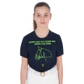 SLIM FIT GIRL'S T-SHIRT WITH FLUORESCENT PRINT