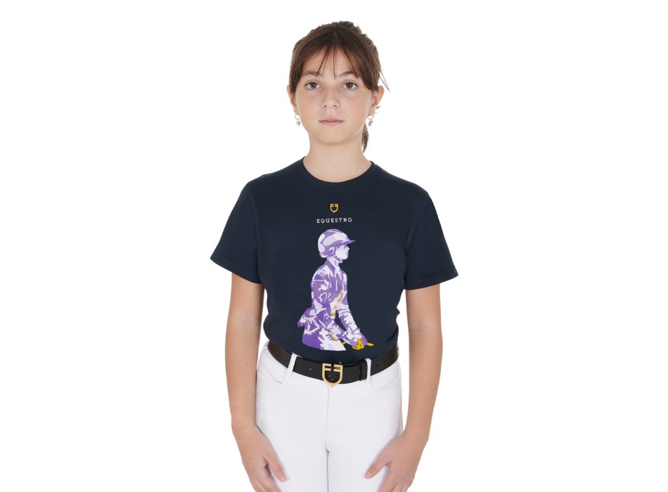 SLIM FIT CHILDREN'S T-SHIRT WITH KNIGHT PRINT