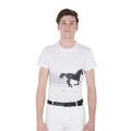 SLIM FIT MEN'S T-SHIRT WITH RACEHORSE