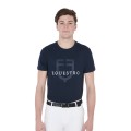 SLIM FIT MEN'S T-SHIRT WITH LOGO ON THE CHEST