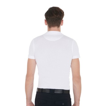 SLIM FIT MEN'S T-SHIRT WITH CONTRAST WRITING