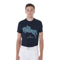 SLIM FIT MEN'S T-SHIRT WITH JUMP PRINT