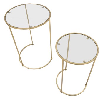 GLAM SIMPLY COFFEE TABLES, PAIR