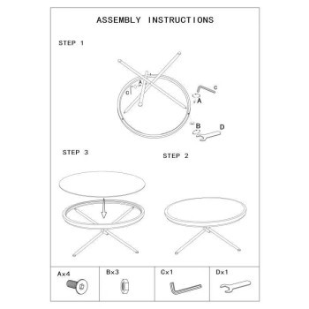 CEBU TABLE WITH GLASS AND WHEELS