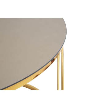 SIMPLE BRONZE MIRROR COFFEE TABLE