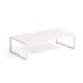 Comova 100% outdoor coffee table in aluminium 114x60x30