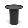 Fleska round coffee table in black metal Ø 45 cm