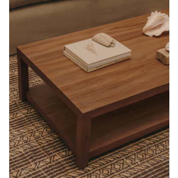 Sashi coffee table in solid wood LA FORMA