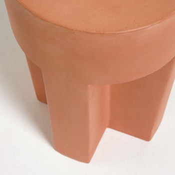 Tavolino Vilena terracotta Ø 33 cm