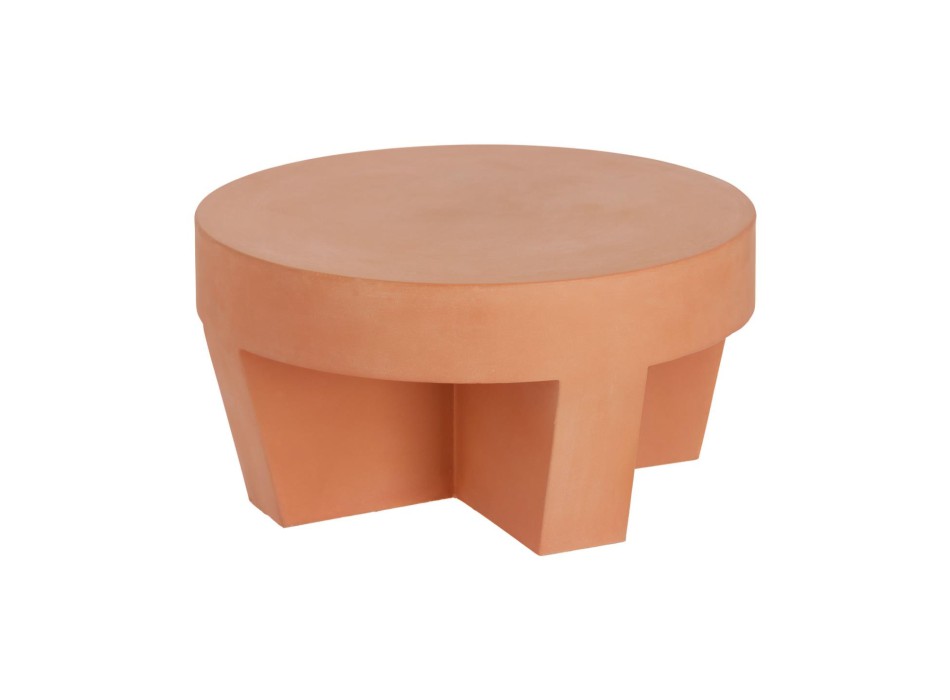 Tavolino Vilena terracotta Ø 60 cm