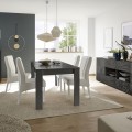 MIRO extendable table in black colour