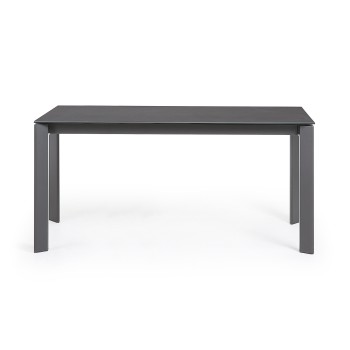 Axis extendable table in Vulcano porcelain 220cm