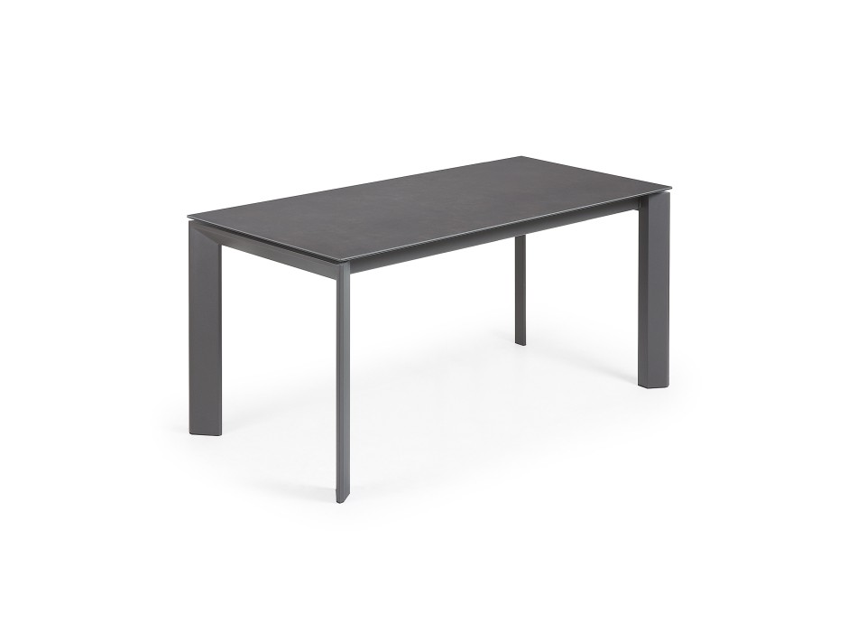 Axis extendable table in Vulcano porcelain 220cm