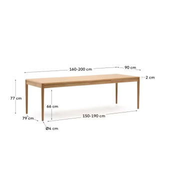 Lenon extendable table LA FORMA