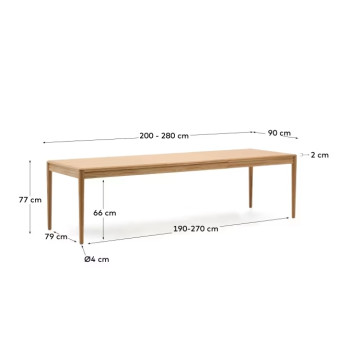 Lenon extendable table LA FORMA