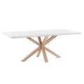 Argo table 160 cm white melamine wood effect legs