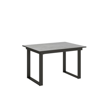 Bandos Table - Extendable table 90x120/180 cm Bandos White Ash Anthracite frame