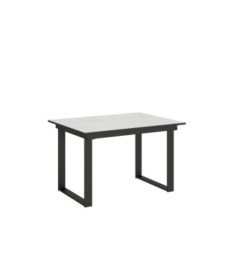 Bandos Table - Extendable table 90x120/180 cm Bandos White Ash Anthracite frame