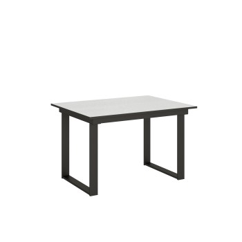 Bandos Table - Extendable table 90x120/180 cm Bandos White Ash Anthracite frame