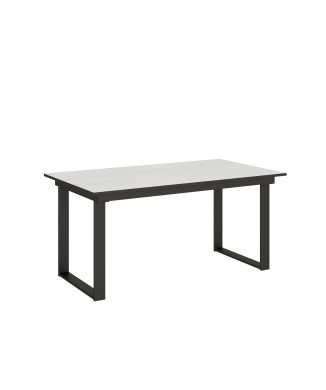 Bandos table - Extendable table 90x160/220 cm Bandos White Ash Anthracite frame