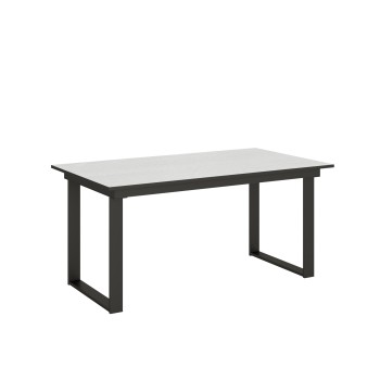 Bandos table - Extendable table 90x160/220 cm Bandos White Ash Anthracite frame