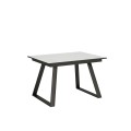 Extendable table 90x120/180 cm Bernadette Anthracite frame