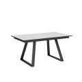 Extendable table 90x160/220 cm Bernadette Anthracite frame