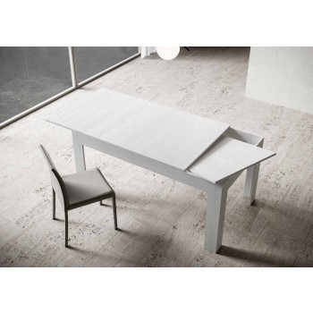 Bibi Table - Extendable table 90x120/180 cm Bibi Spatolato White