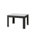 Extendable table 90x120/180 cm Bibi Mix Spatolato White top - Spatolato Anthracite base