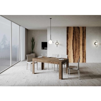 Bibi Table - Extendable table 90x160/220 cm Bibi Spatolato White