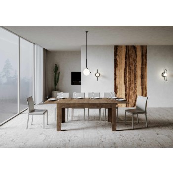 Bibi Table - Extendable table 90x160/220 cm Bibi Spatolato White