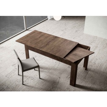 Bibi Table - Extendable table 90x160/220 cm Bibi Spatolato White