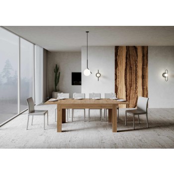 Bibi Table - Extendable table 90x160/220 cm Bibi Spatolato White