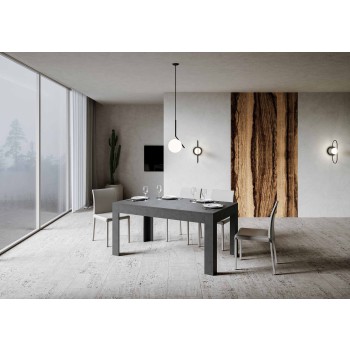 Bibi Table - Extendable table 90x160/220 cm Bibi Spatolato White