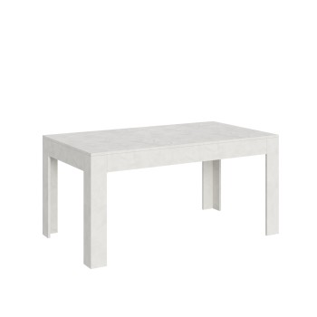 Bibi Table - Extendable table 90x160/220 cm Bibi Spatolato White