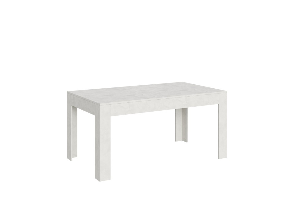 Bibi Table - Extendable table 90x160/220 cm Bibi Spatolato White