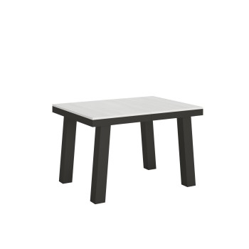 Bridge Evolution table - Extendable table 90x120/224 cm Bridge Evolution White Ash Anthracite frame