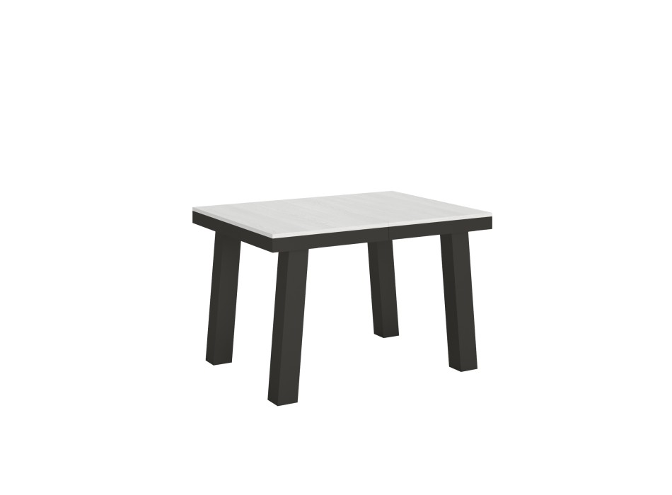 Bridge Evolution table - Extendable table 90x120/224 cm Bridge Evolution White Ash Anthracite frame